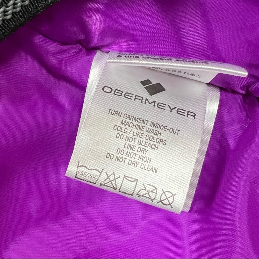 OBERMEYER ASPEN Tabor Insulated Hooded Ski Jacket Teen Girls Size XL 18 Purple - Picture 9 of 11